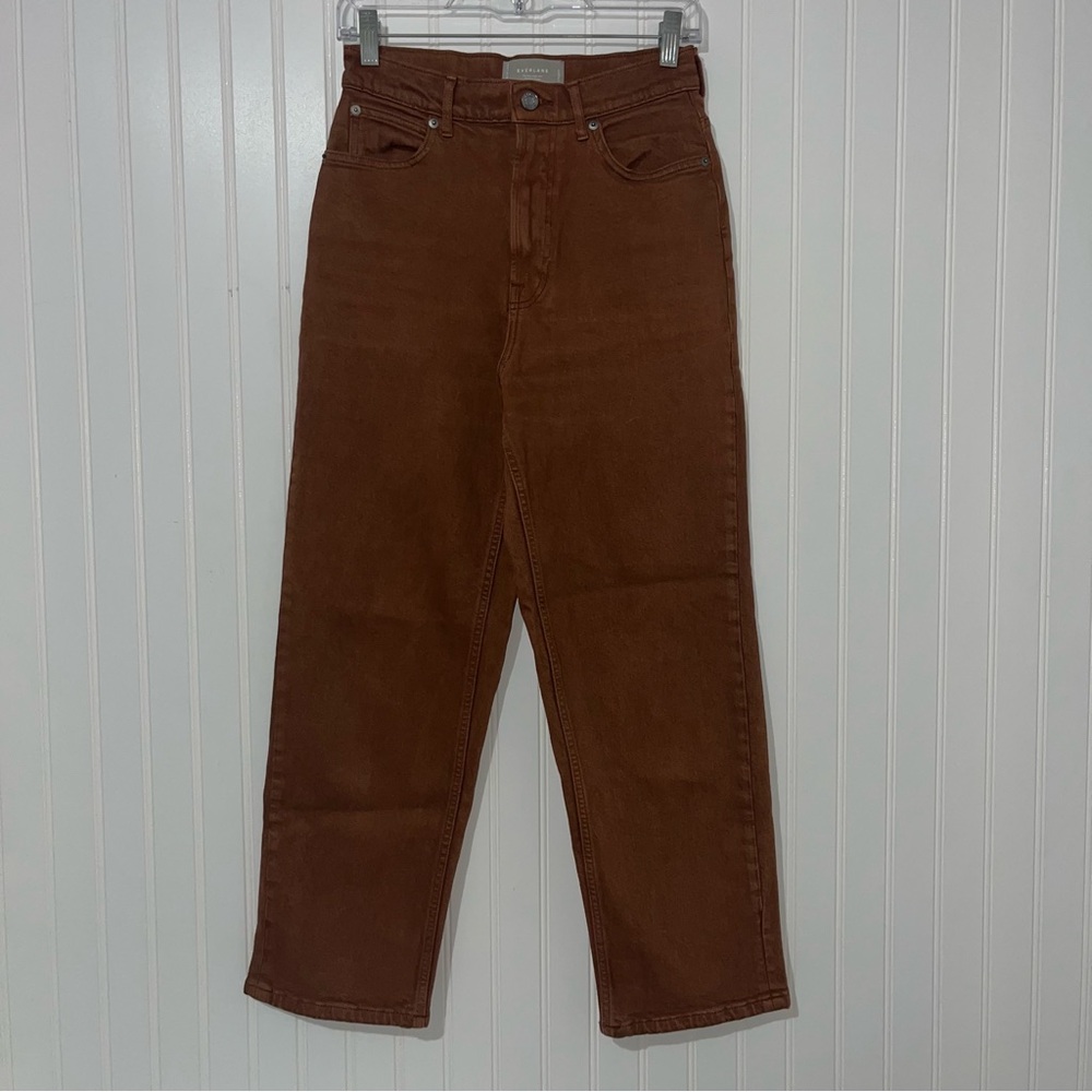Everlane the way high size 27 brown jeans